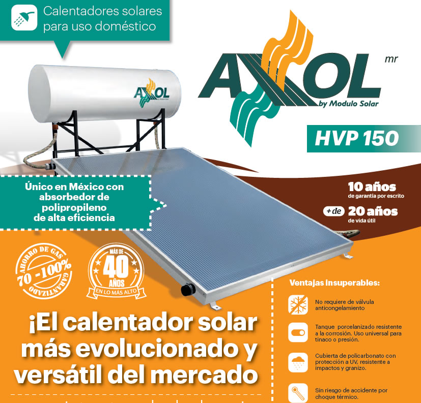 Calentadores solares Axol para alberca