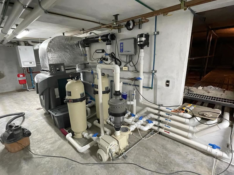 Cuarto de maquinas para albercas