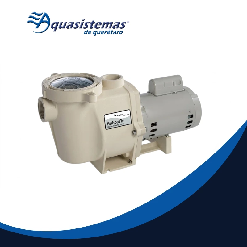 Motobomba de alto rendimiento Pentair WhisperFlo para circulación de albercas
