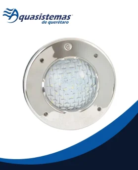 Reflector LED subacuático marca Aquex para iluminación de piscinas y jacuzzis