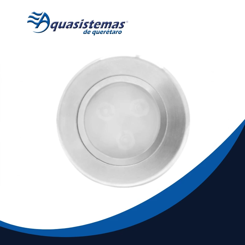 Reflector LED subacuático Sibrape MiniLight con tecnología Vertex para piscinas