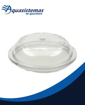 Tapa transparente de acrílico para trampa de pelo modelo LR de bomba de alberca