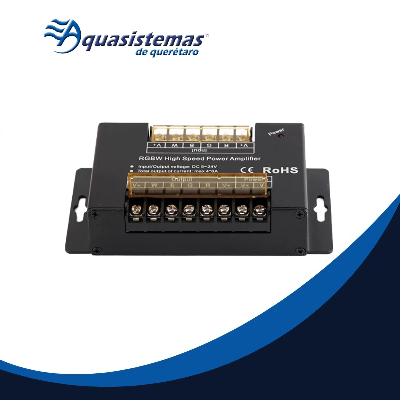 Amplificador de señal RGBW para reflectores LED de piscina marca Inter Water