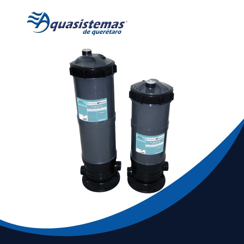 Filtro de cartucho marca Huron para sistemas de filtración de albercas