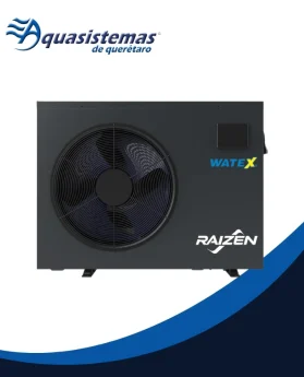 Bomba de calor Raizen de la marca Watex para calefacción eficiente de albercas