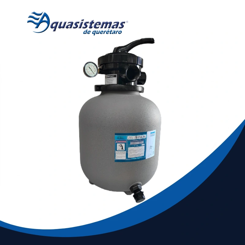 Filtro de arena compacto Inter Water Pacific de 14 pulgadas con válvula superior