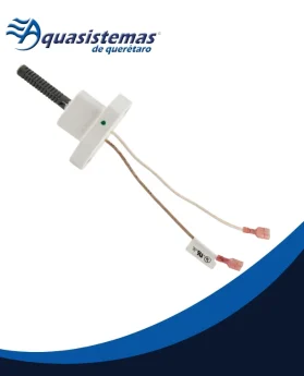 Encendedor de superficie caliente con base de brida cerámica y cables de conexión.