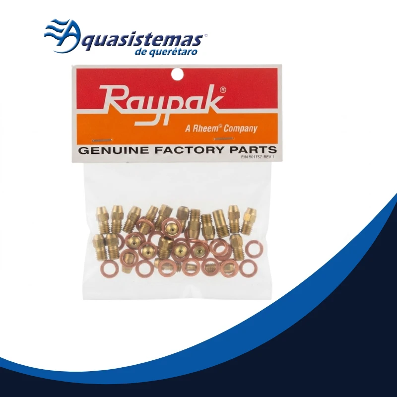 Juego de espreas de repuesto para gas natural en calentadores Raypak.
