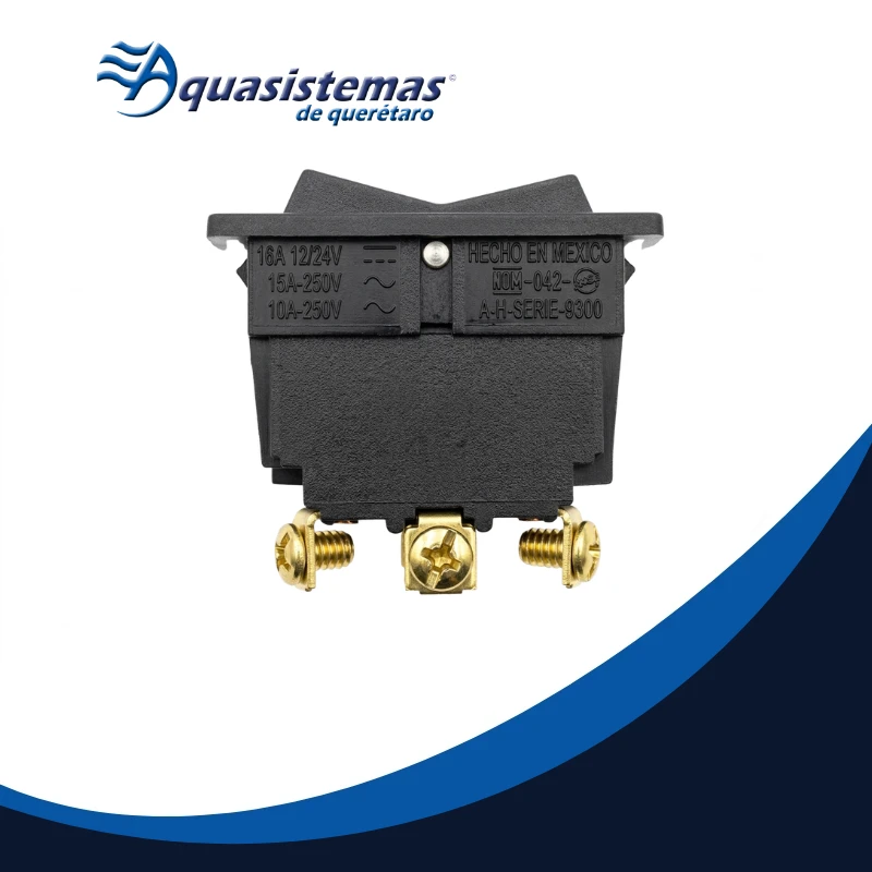 Interruptor basculante de dos pasos (multietapa) para paneles de control de calentadores.