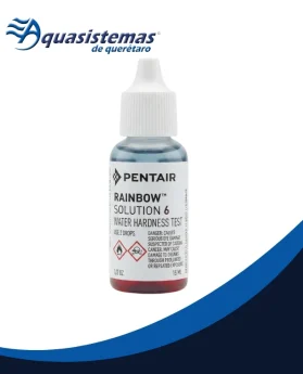 Gotero de 15 ml con reactivo No. 6 para pruebas de alcalinidad en agua de albercas.