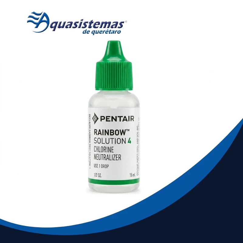 Gotero de 15ml de Reactivo No. 4 para la medición precisa de alcalinidad en agua de piscinas.