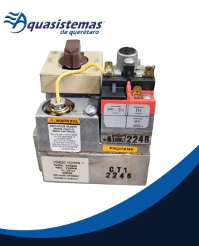 Válvula de control de gas combinada para sistemas de calefacción en piscinas.