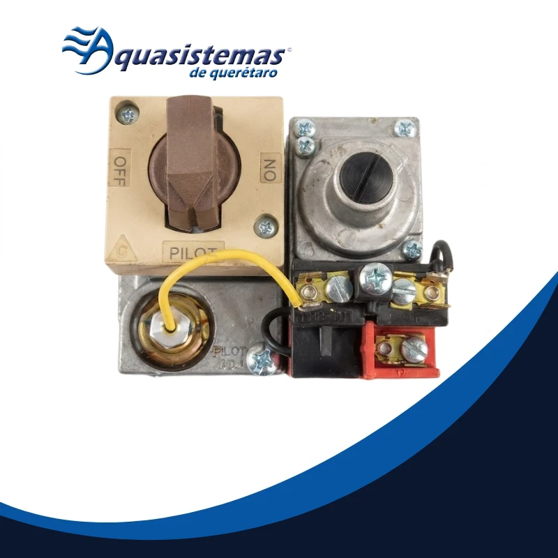 Válvula de control de gas combinada para sistemas de calefacción en piscinas.