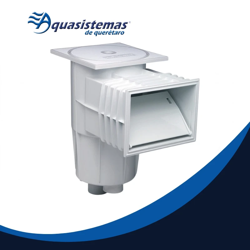 Desnatador Hayward Modelo 3400 con tapa cuadrada para piscinas de concreto.
