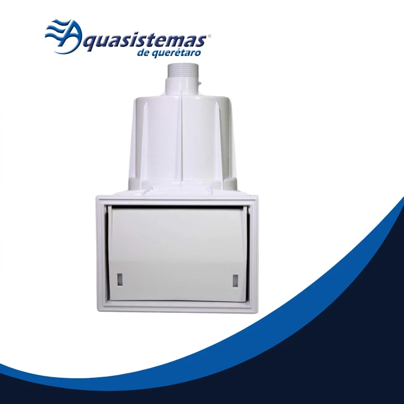 Desnatador Hayward Modelo 3400 con tapa cuadrada para piscinas de concreto.