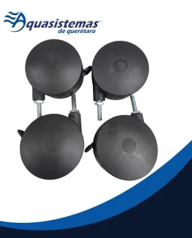 Paquete de 4 ruedas de 4 pulgadas Rocky's modelo 585 para enrolladores de alberca.