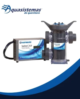 Sistema de cloración salina comercial Hayward Saline C 6.0 y 11.0 para albercas públicas.