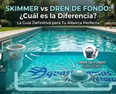 Qué diferencia hay entre el skimmer y el dren de fondo para una alberca perfecta