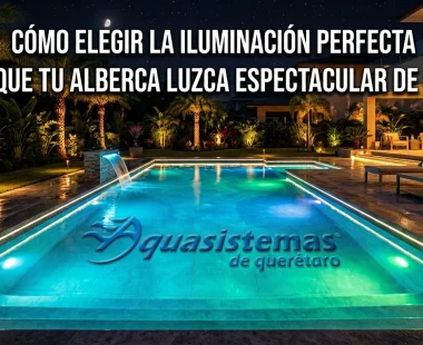 Cómo elegir la iluminación perfecta para que tu alberca luzca espectacular de noche