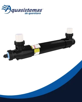 Esterilizador por luz ultravioleta Pentair BioShield UV para tratamiento de agua en albercas.